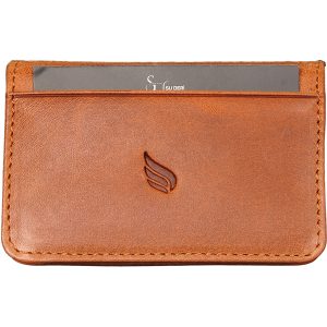 Minimalist Hakiki Deri Çok Bölümlü Kartlık